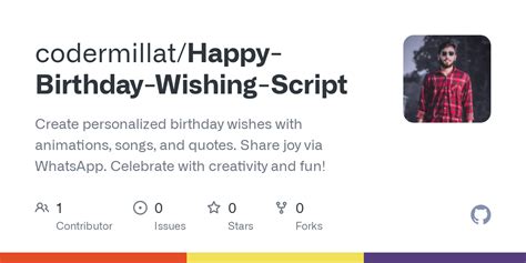 GitHub - codermillat/Happy-Birthday-Wishing-Script: Create personalized ...