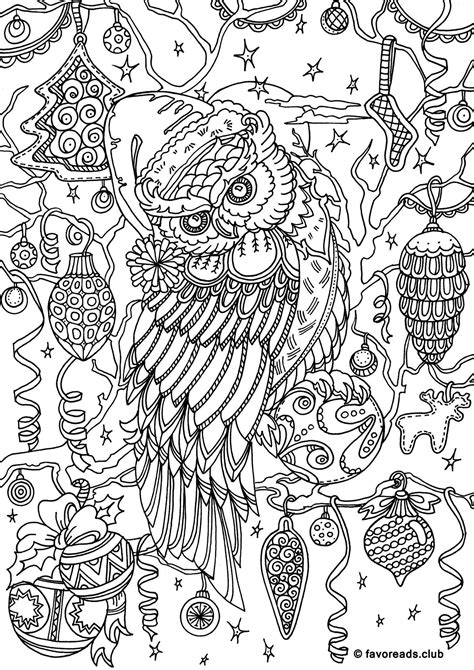 Free Printable Owl Christmas Coloring Pages Ryan Fritz S Coloring Pages