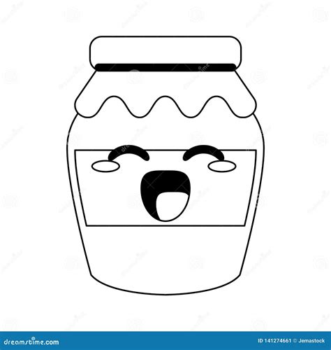 Kawaii Jelly Jar Cartoon CartoonDealer 93200949