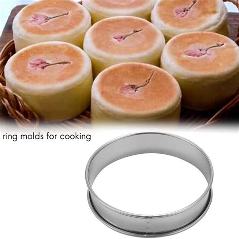 6 Pieces English Muffins Rings Muffin Tart Rings Rolled Tart Stainless