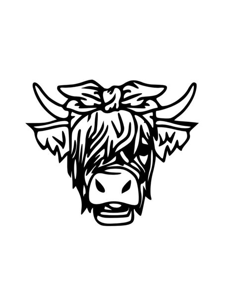 Highland Cow Decal Etsy In 2021 Cow Decal Highland Cow Cow Decals