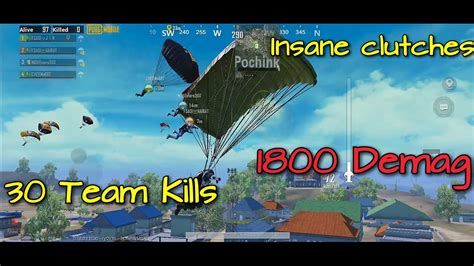 Insane Fight Pochinki Hot Drop 30 Team Kills PUBG MOBILE YouTube