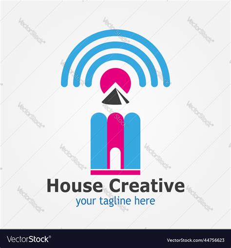 House creative Royalty Free Vector Image - VectorStock