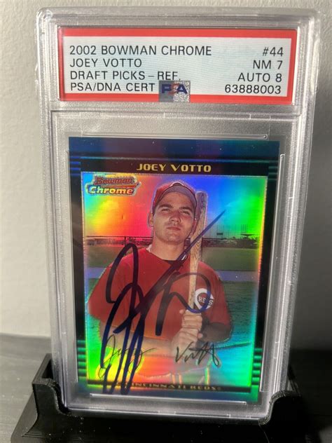 Joey Votto Bowman Chrome Refractor Rc Auto Psa Dna Rookie