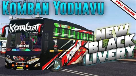 Komban Yodhavu New Black Livery For Bussid Jetbus Poli Technic