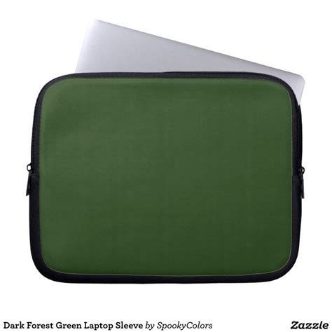 Dark Forest Green Laptop Sleeve | Zazzle | Dark forest, Forest green ...