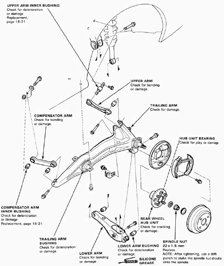 Honda crx suspension diagram