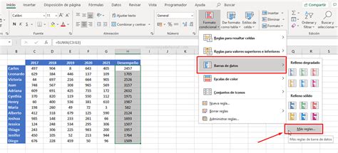 Barras De Datos En Excel Paso A Paso Ninja Del Excel