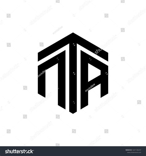 Nta Letter Logo Design Polygon Monogram Stock Vector (Royalty Free ...