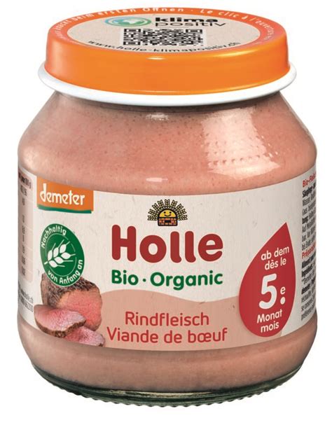 Petit pot de bœuf Holle Demeter De belles choses pour bébés enfants