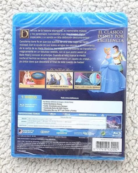 CENICIENTA (CINDERELLA),WALT DISNEY. Blu Ray (Bd). Extras! Nueva Y ...