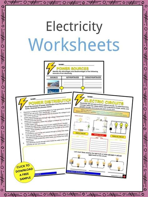 Electricity Year 6 Worksheets