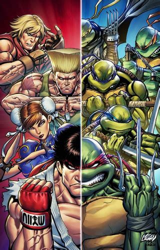 Teenage Mutant Ninja Turtles Vs. Street Fighter #1 (Virgin Edition) | franckuzan