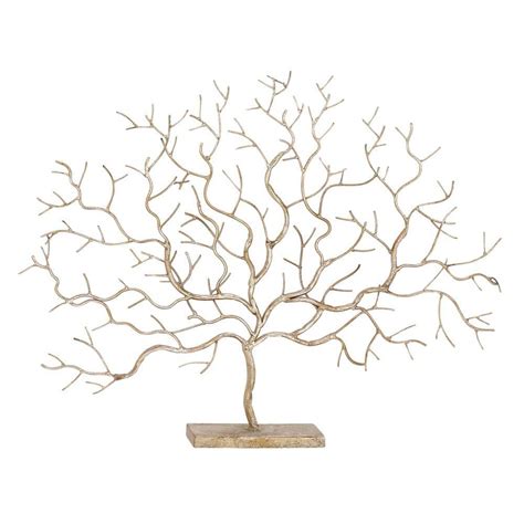 Litton Lane Silver Metal Tree Sculpture The Home Depot