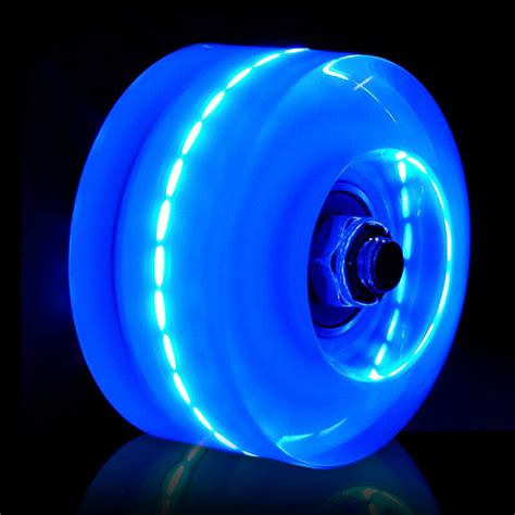 8 Pcs Roller Skate Wheels Outdoor Illuminated Rainbow Four Wheel Skate