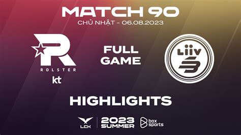 KT Vs LSB Highlights ALL GAMES Match 90 LCK Summer Split 2023 YouTube