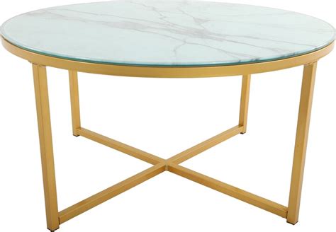 Modern Cross Legs Glass Coffee Table With Metal Base ShopStyle