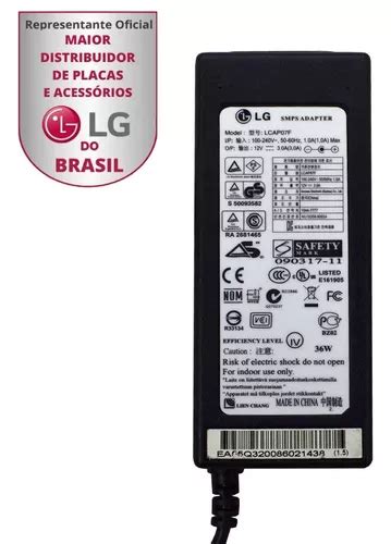 Fonte Externa Para Monitor Lg Original V A Nova Loja Quarup