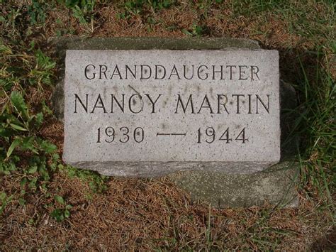 Nancy Martin Nancy Martin 1930 1944 Granddaughter Barrington