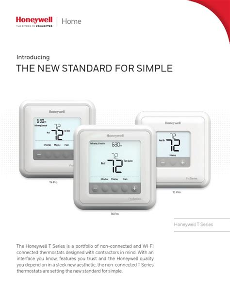 Ficha Tecnia Honeywell Th4110u2005 Pdf Thermostat Equipment