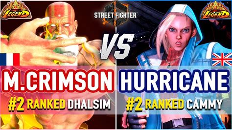 SF6 Mister Crimson 2 Ranked Dhalsim Vs Hurricane 2 Ranked Cammy