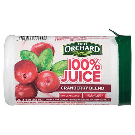 Old Orchard Cranberry Blend 100 Juice Frozen Concentrate 12 Fl Oz Canister Juice Festival