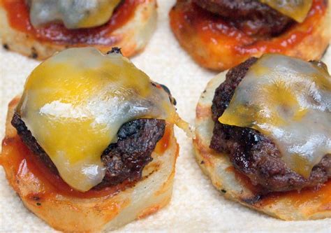 Mini Burger Bites With Real Potato Slice Buns Kids Love This Unique