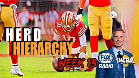 Herd Hierarchy Colin Cowherd Ranks The Top 10 Nfl Teams After Week 13 The Herd Now The Herd