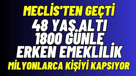 EYTyi kaçıranlara kısmi emeklilik müjdesi 48 yaş altı 1800 günle