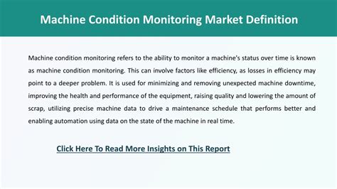 Ppt Machine Condition Monitoring Market Powerpoint