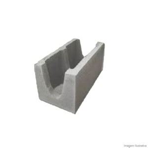 Canaleta De Concreto Estrutural 19x19x39cm Blocos Cabral Leroy Merlin