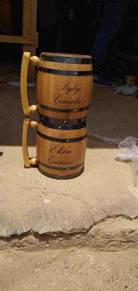 Tarro En Madera De Roble Recubierto De Cera Crafstequila