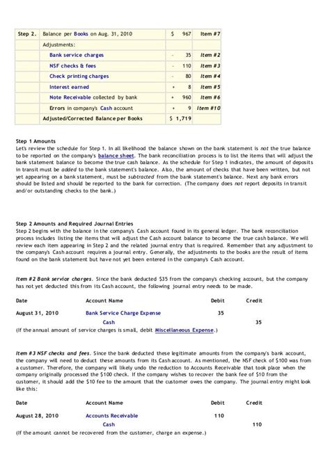 Balance Sheet Account Reconciliation Example