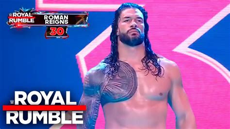 Roman Reigns Entra Al Royal Rumble Wwe Royal Rumble Cosas