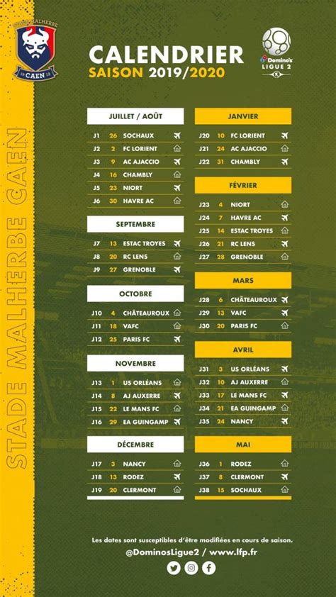 Découvrez le calendrier 2019 2020 infos match billet SMC