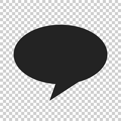 Premium Vector Blank Empty Speech Bubble Vector Icon In Flat Style