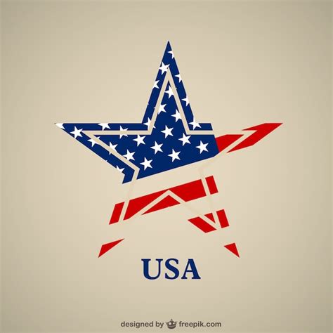 Usa Vlag Ster Vector Gratis Vector