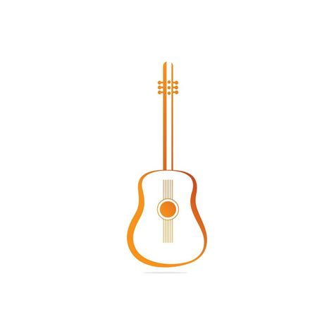 Classical Acoustic Guitar Isolated Silhouette Classical Guitar Logo