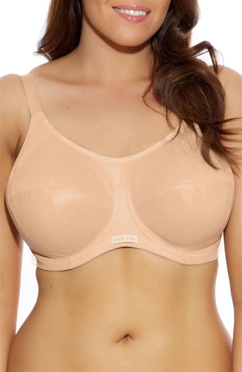 Amazon エロミ アンダーウェア ブラジャー Elomi Energise Sports Bra Plus Size Nude