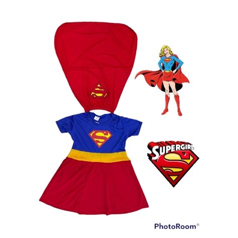 💥new Item💥 Dress Supergirl Costume Ready Stock 🔥🔥 Shopee Malaysia