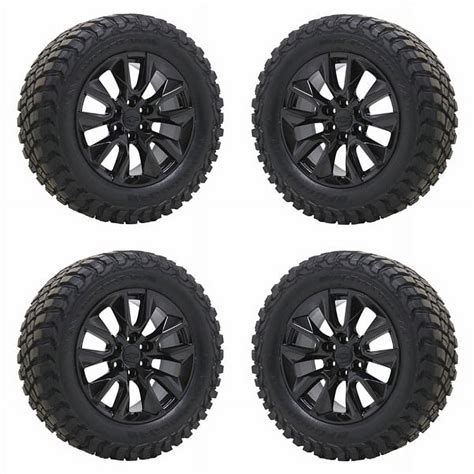 20 Chevrolet Silverado 1500 Gloss Black Wheels Rims And Tires Oem Set 4 2019 2023 5915