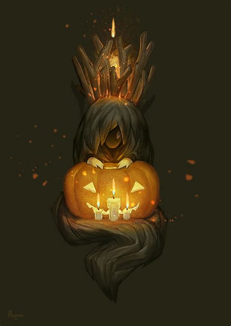 Monster Pumpkin Candles Art Hd Phone Wallpaper Peakpx