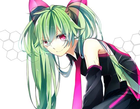 Green hair girl anime character illustration HD wallpaper | Wallpaper Flare