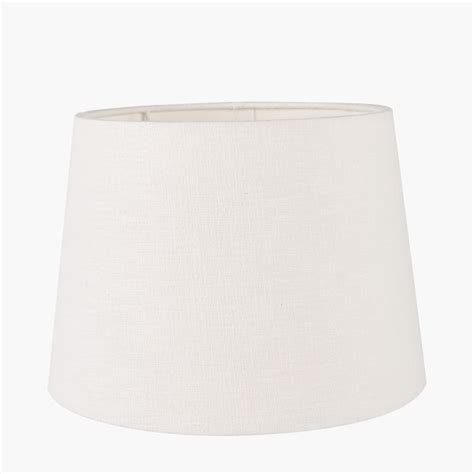 Lys Cm White Self Lined Linen Tapered Cylinder Shade Zurleys