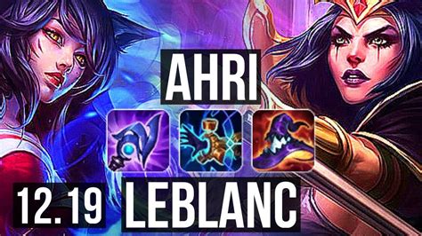 AHRI Vs LEBLANC MID 12 1 5 Legendary 900 Games 1 3M Mastery