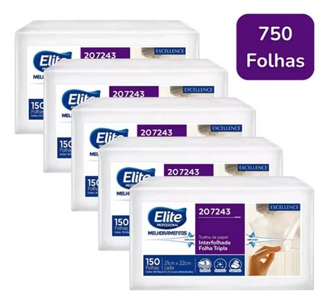 Toalha Papel Excellence Interfolha C 750 Folha Tripla Elite Frete grátis