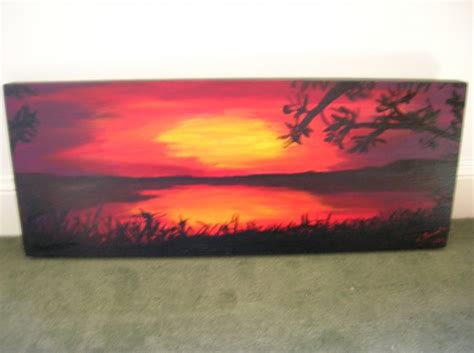 African Sunrise Painting at PaintingValley.com | Explore collection of ...