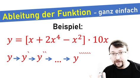 Ableitung Der Funktion Beispiel Ganz Einfach Erkl Rt Youtube