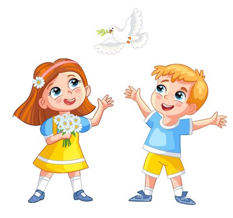 Happy Boy And Girl Clipart