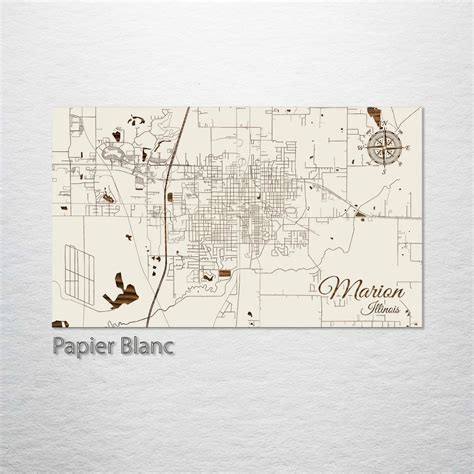 Marion, Illinois Street Map – Fire & Pine